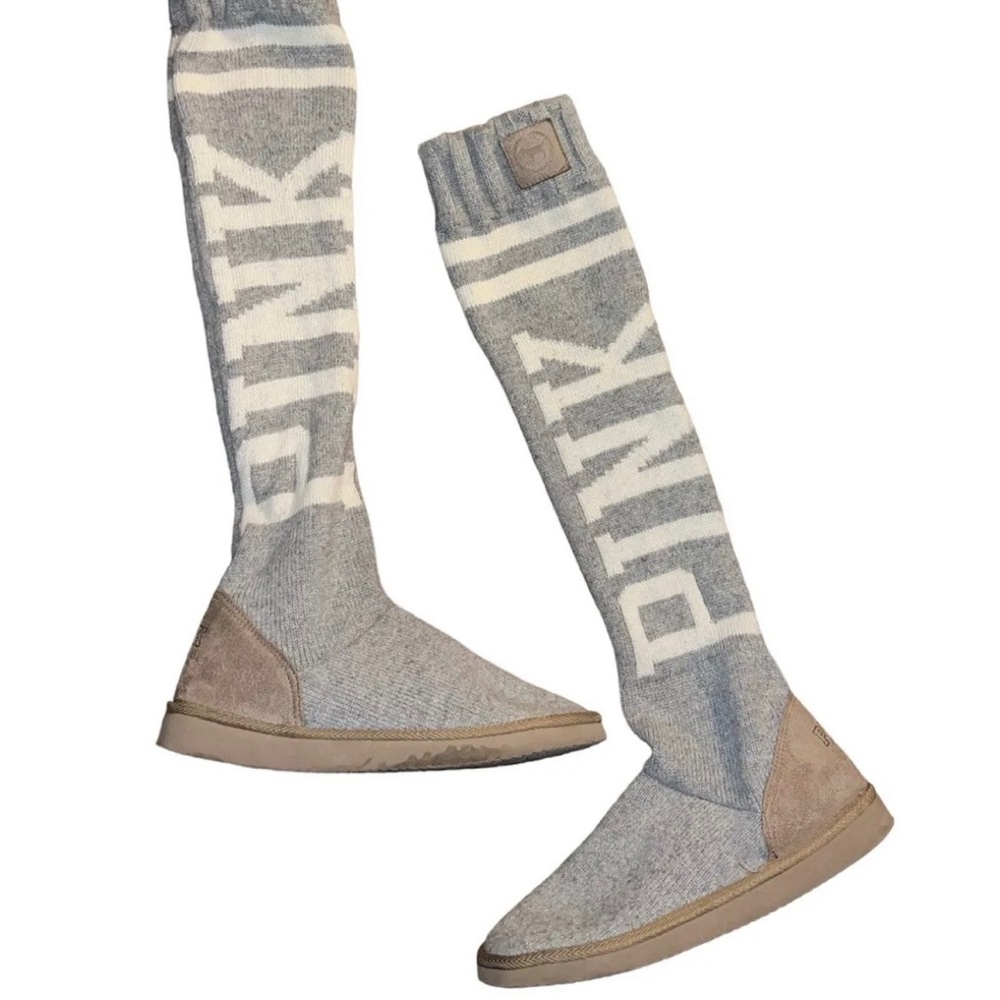 Vs. Pink Mukluks Knee Length Boots Size M(7/8)